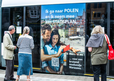 Warszawa w reklamie outdoor w Belgii